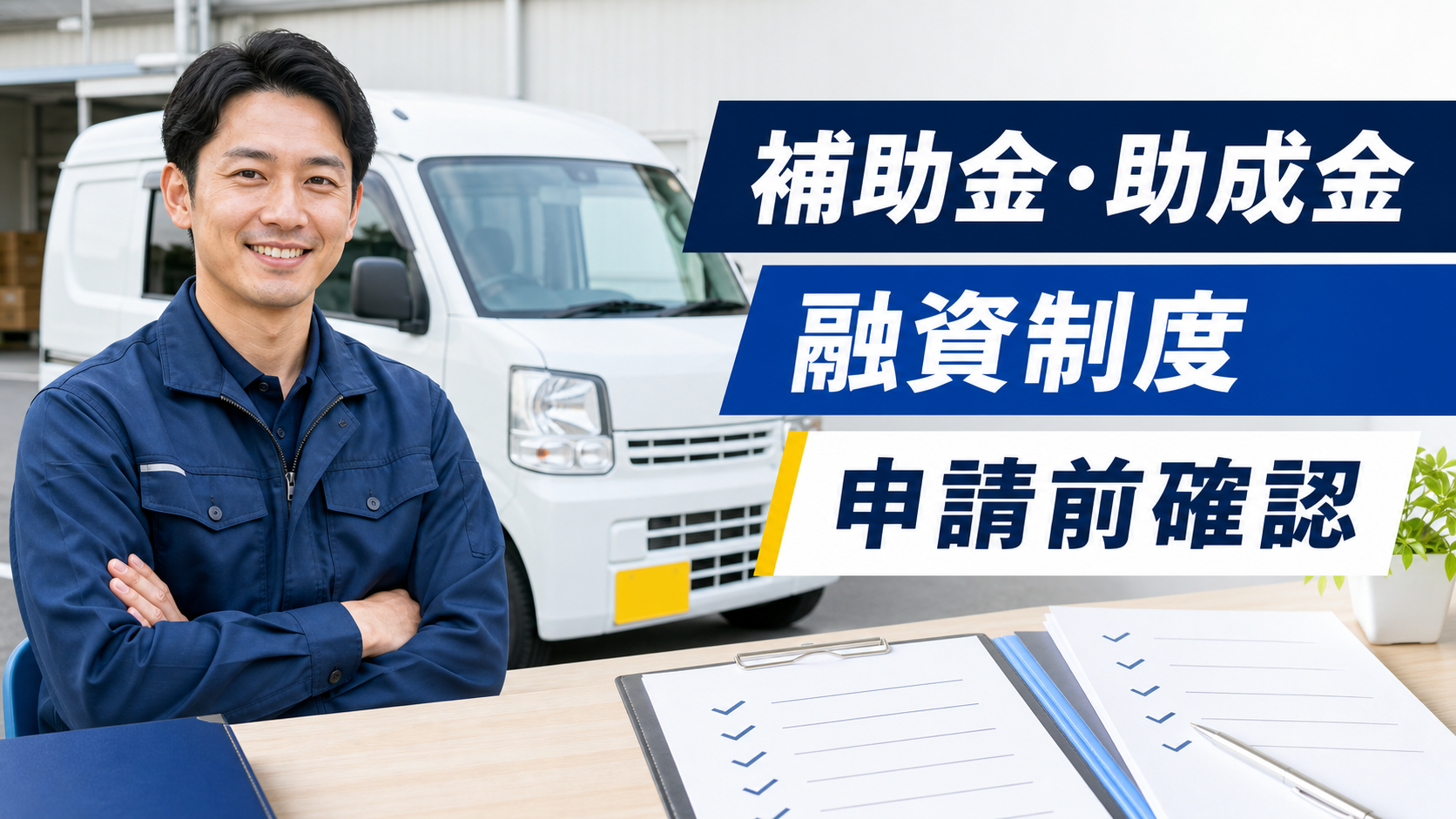 軽貨物ドライバーが補助金・助成金・融資制度と申請前確認を整理するサムネイル