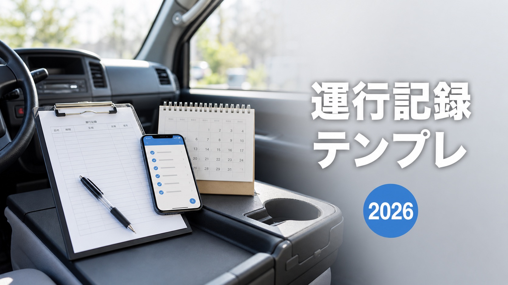 軽貨物の業務の記録テンプレ2026