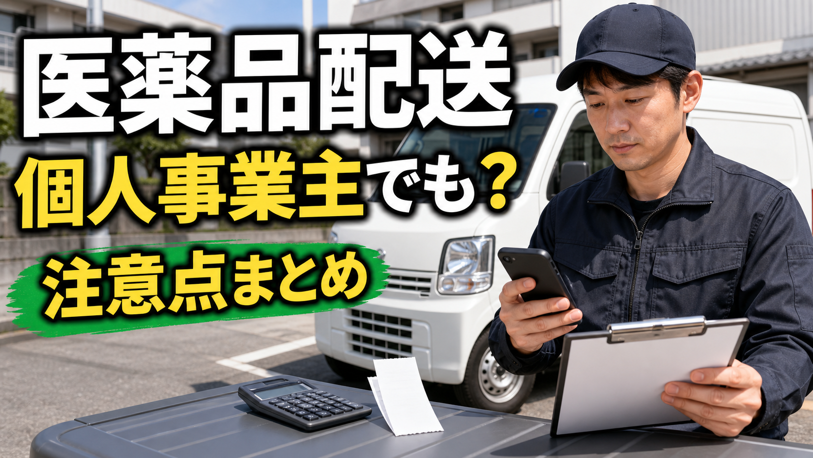 医薬品配送を個人事業主で始める前に確認すべき仕事内容・条件・保険の注意点