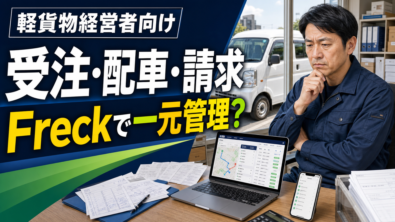 軽貨物配送会社の受注・配車・請求をFreckで一元管理する導入判断
