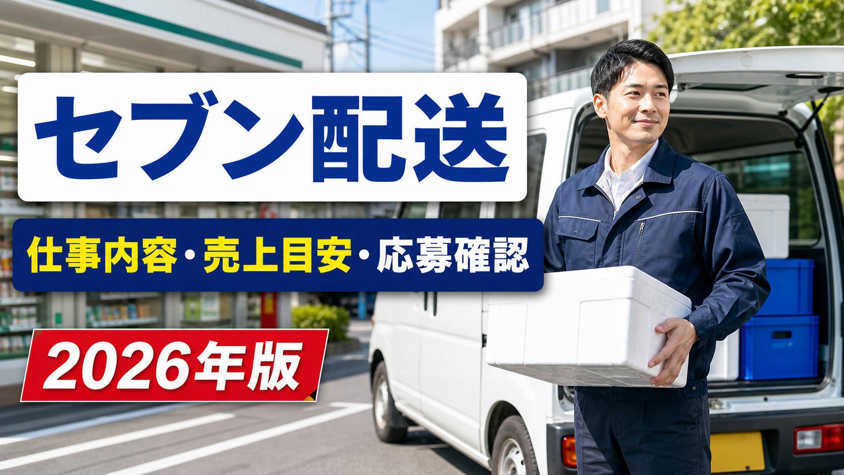 セブン配送の仕事内容・売上目安・応募確認を確認する軽貨物ドライバー