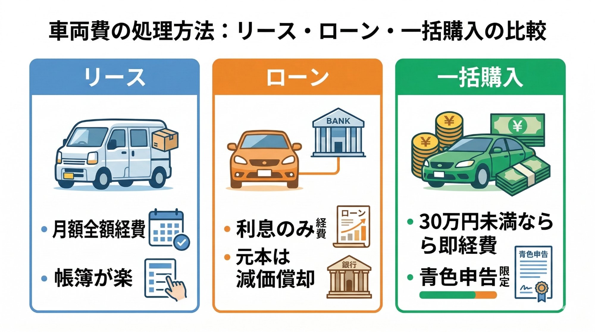 車両費リースvsローン