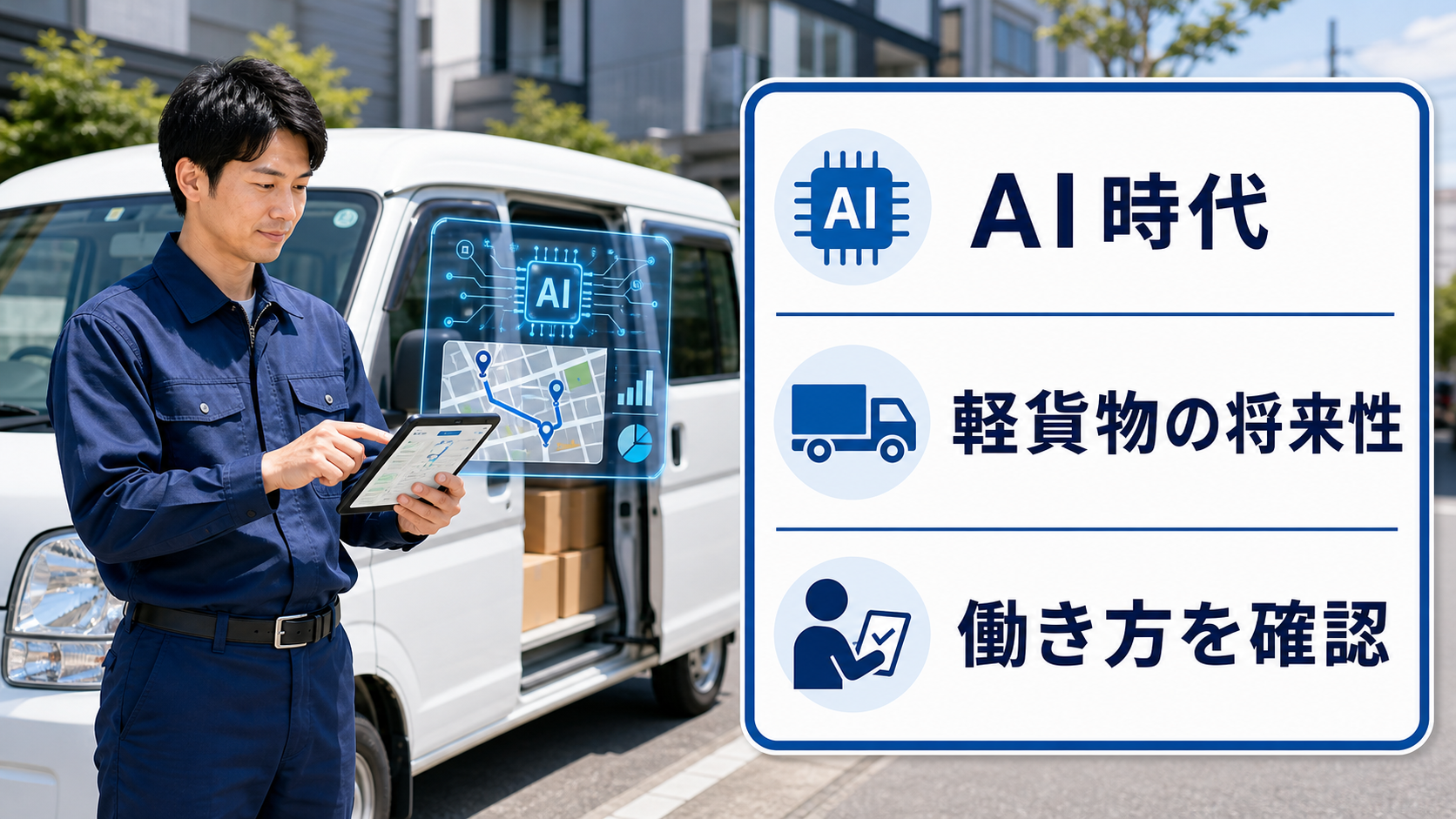 AI時代に軽貨物ドライバーの将来性と働き方を確認するサムネイル