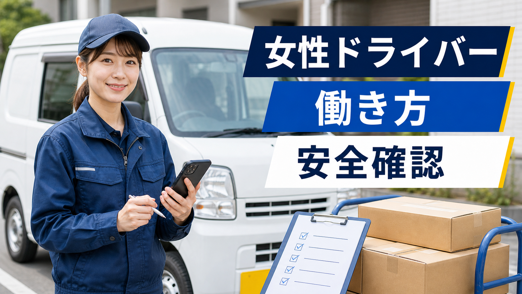 女性軽貨物ドライバーが働き方と安全確認を整理するサムネイル