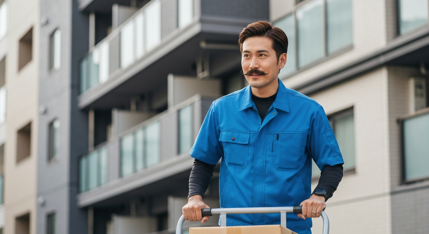 軽貨物ドライバー 台車 荷物運搬