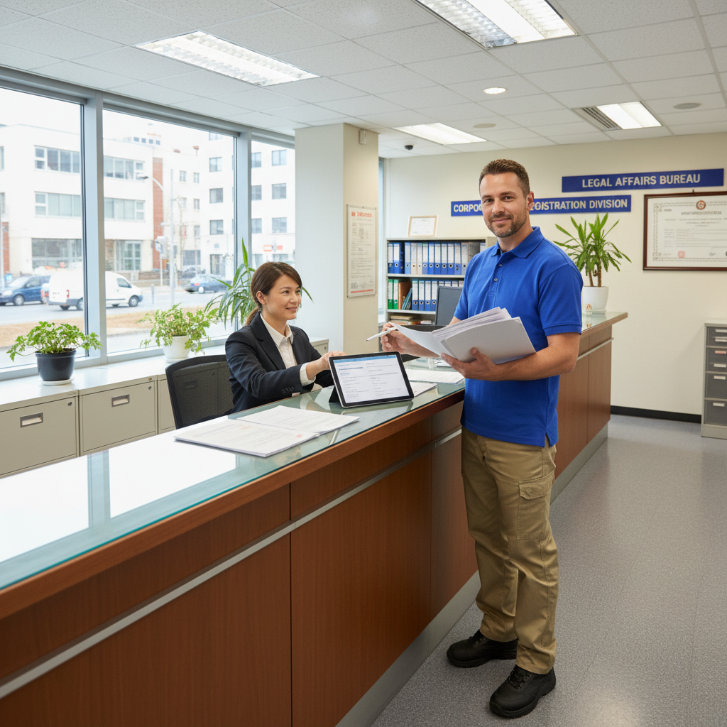 法人設立登記申請シーン