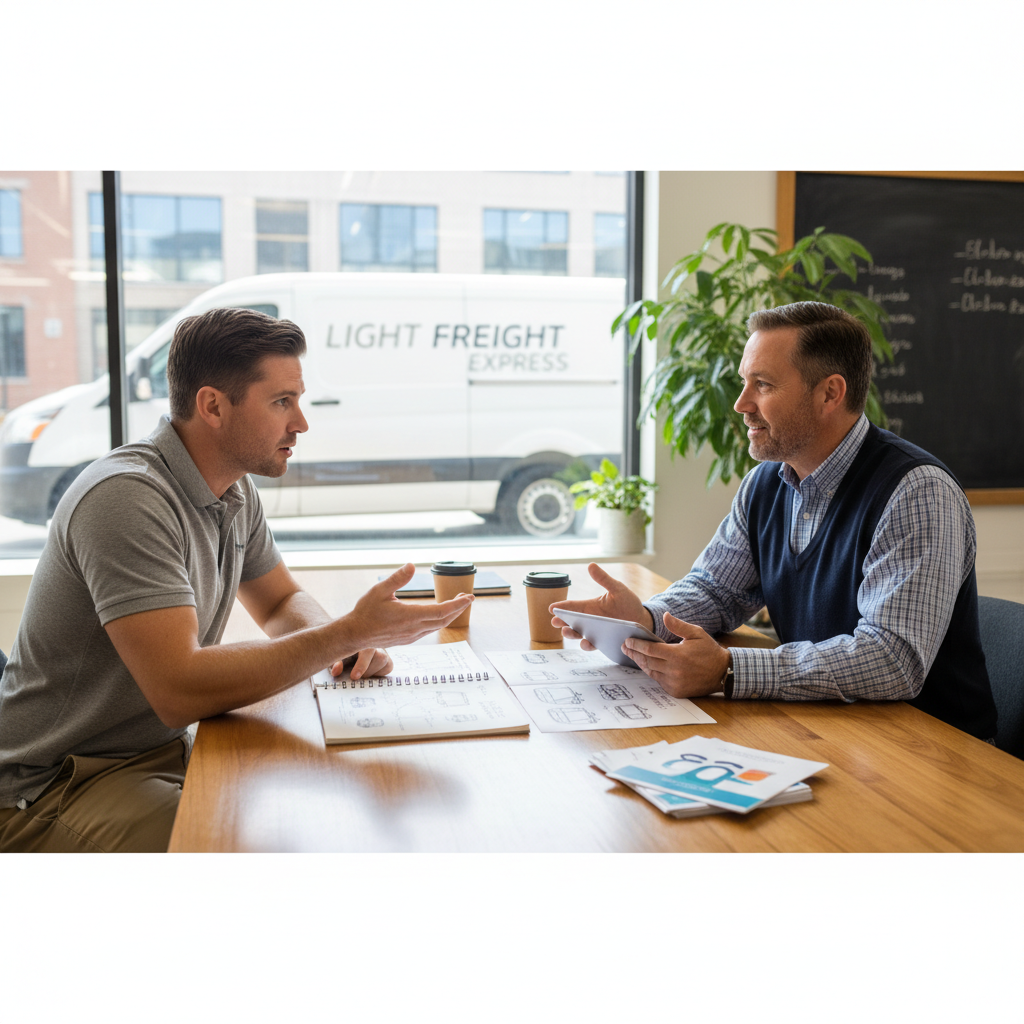 軽貨物ドライバー転職相談シーン