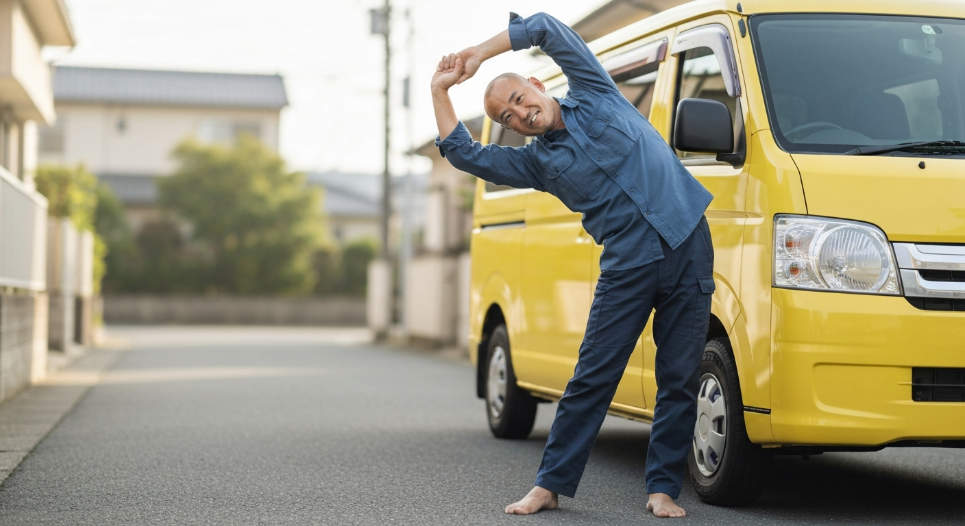 軽貨物ドライバー 健康維持 腰痛予防ストレッチ