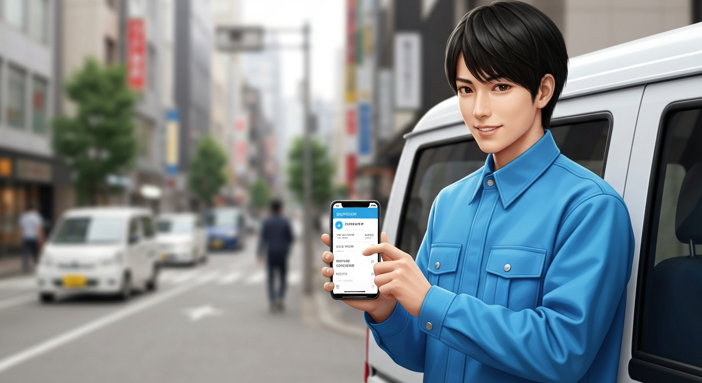 軽貨物ドライバー スマートフォン 配送アプリ