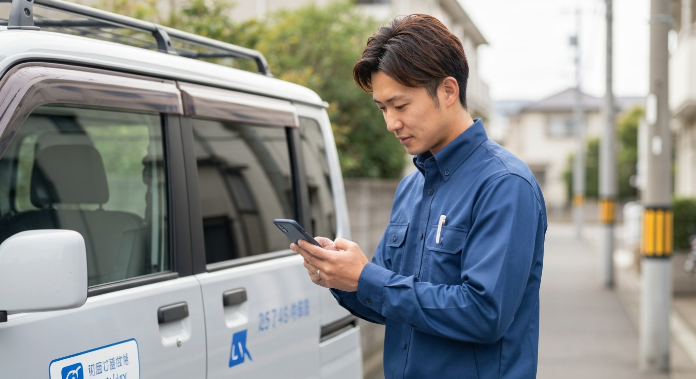 軽貨物ドライバー 配達確認 モバイルアプリ