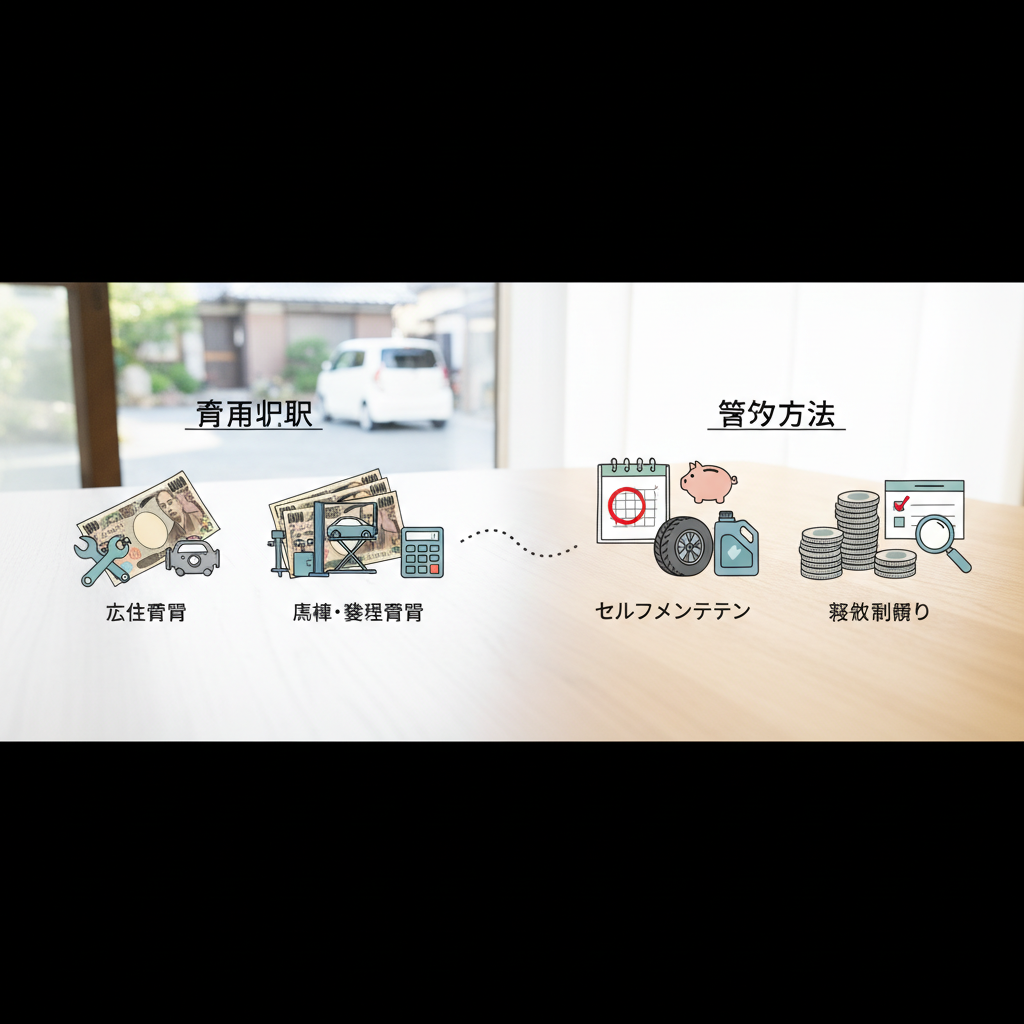 軽自動車の車検費用内訳と節約方法