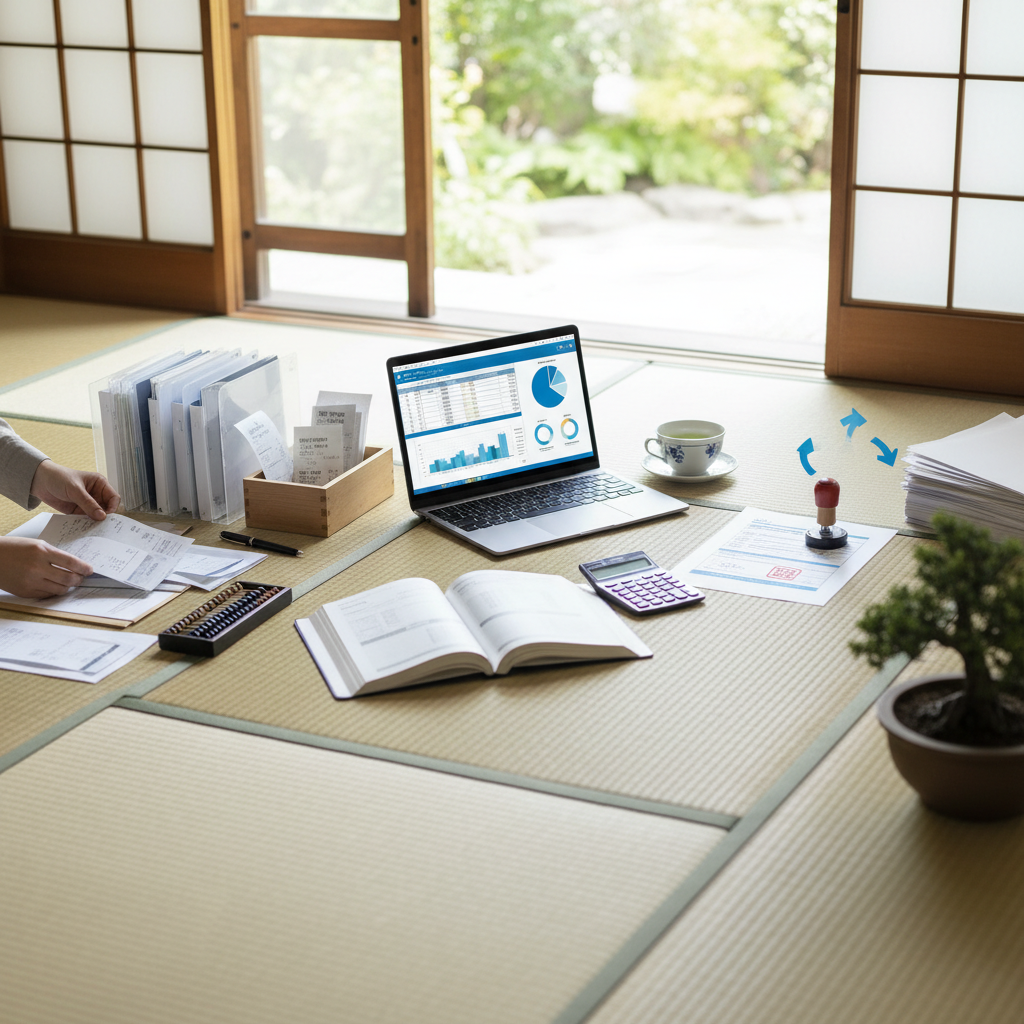 青色申告と経費計上の流れ