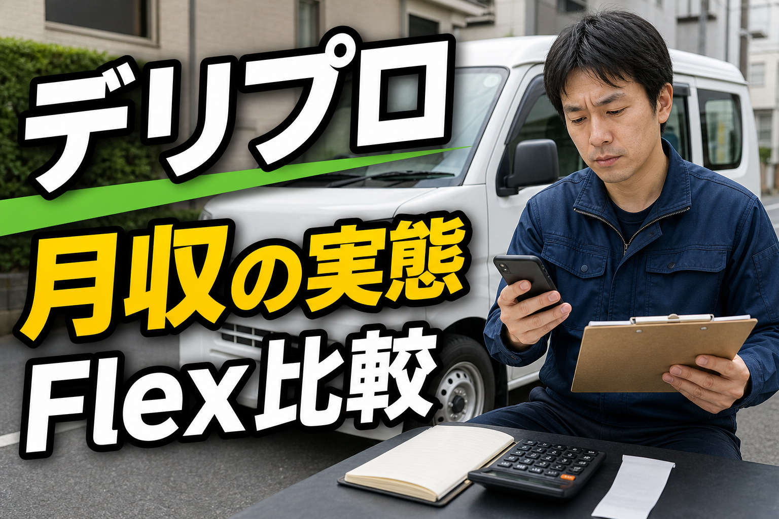 配送案件の月収と実態を比較する軽貨物ドライバー