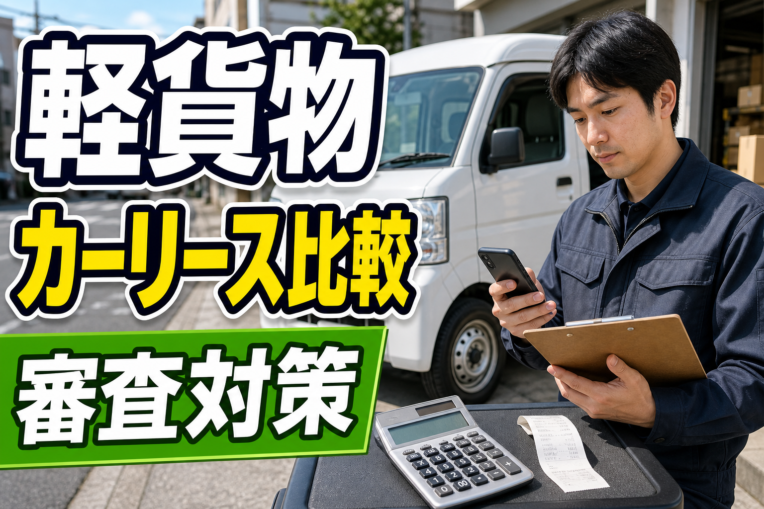 軽貨物の車両費とカーリースを比較するイメージ