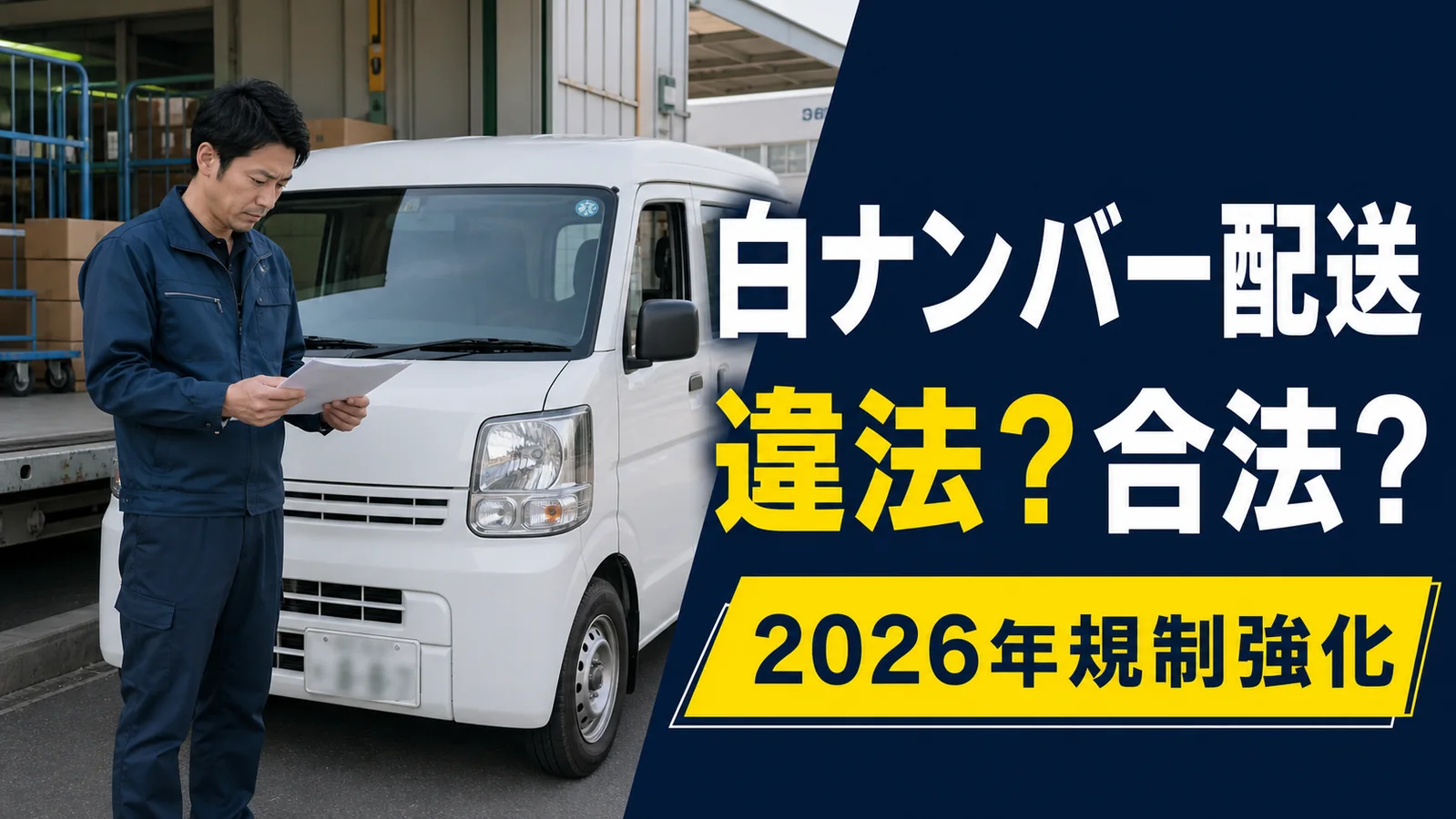 白ナンバー配送の2026年規制強化を確認する軽貨物事業者