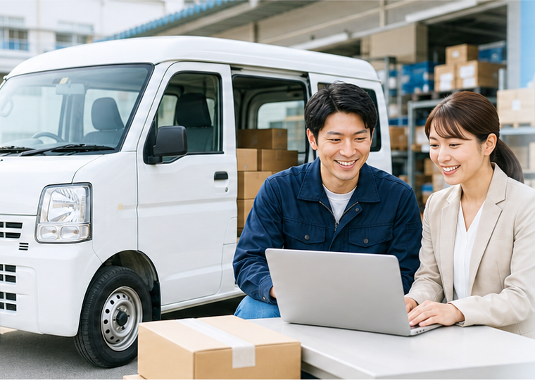 軽貨物ドライバーと採用担当者