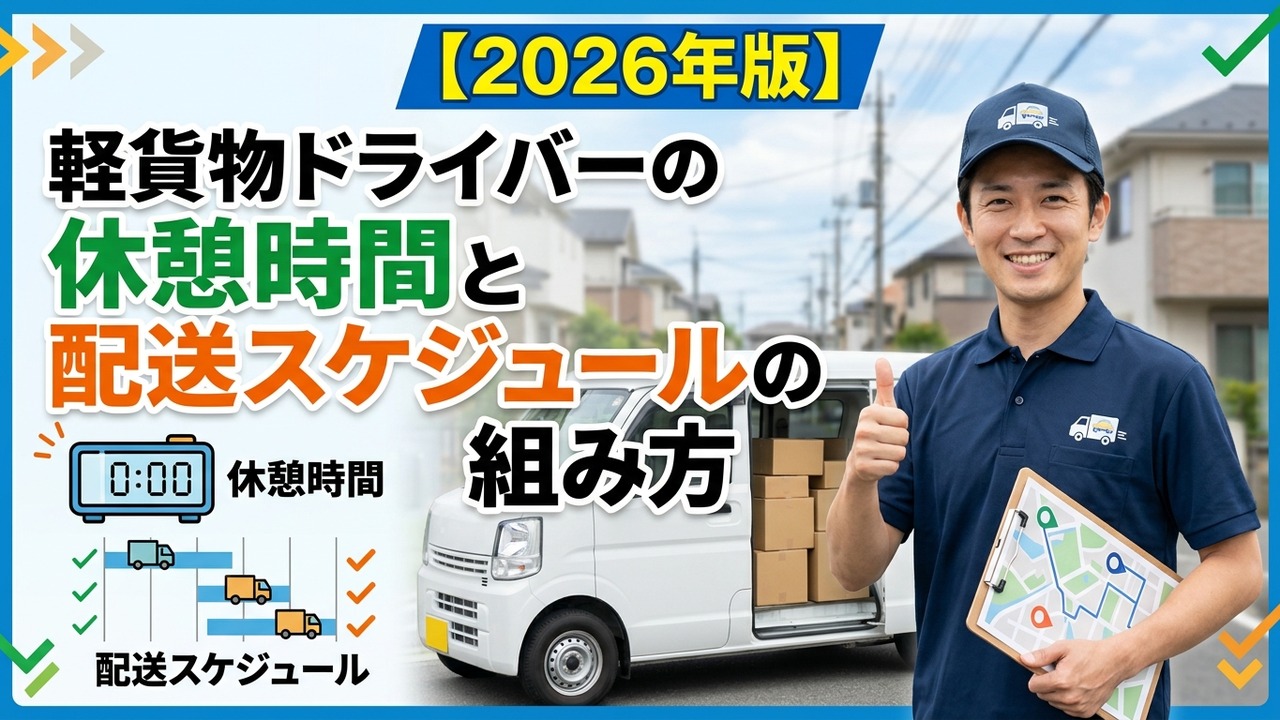 【2026年版】軽貨物ドライバーは本当に稼げる？月収・年収のリアル