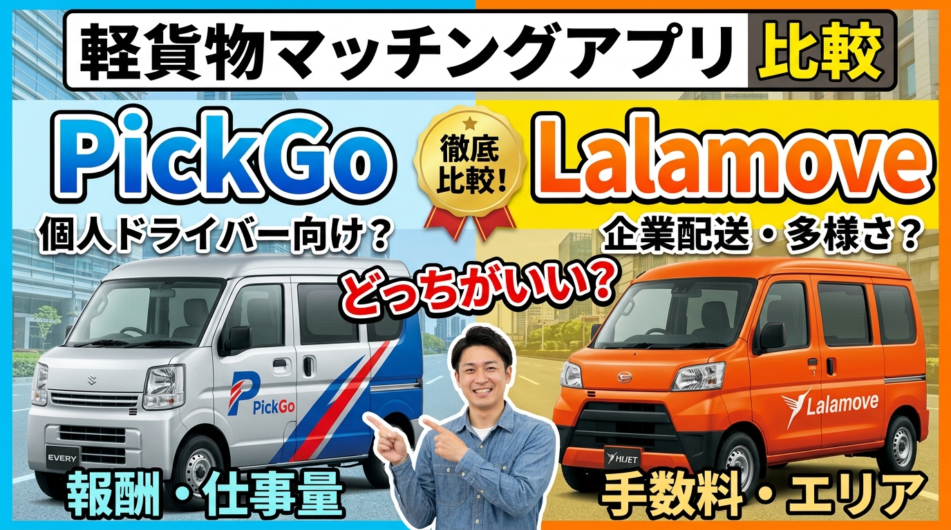 軽貨物マッチングアプリ比較