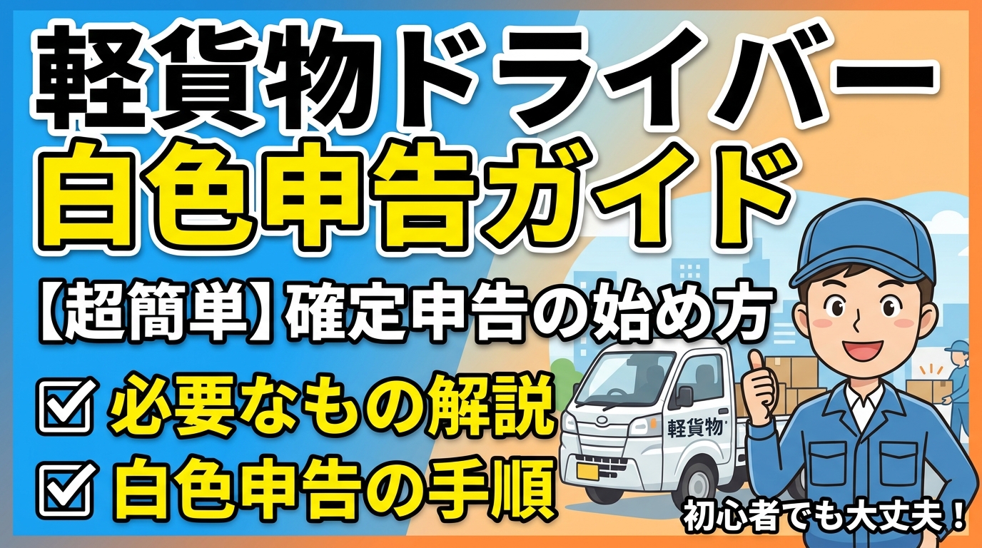 軽貨物ドライバー 白色申告ガイド